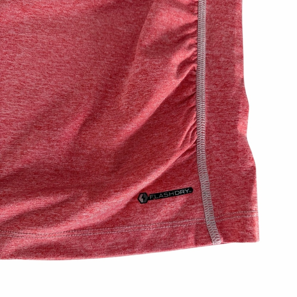 THE NORTH FACE Heathered Coral Pink Athletic V-Neck Activewear T-Shirt m - Picture 5 of 11